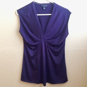 Purple Banana Republic V-Neck Top